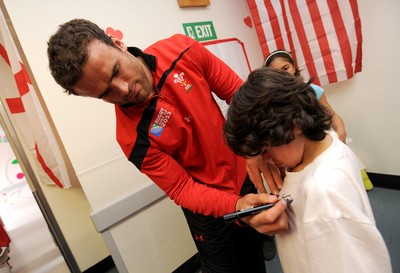 Wales Rugby Team Hospital Visit 240911