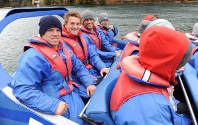 Wales Rugby Team Jet Boating 150911