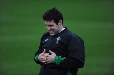 24.11.09 - Wales Rugby Training - Stephen Jones in action during training. 