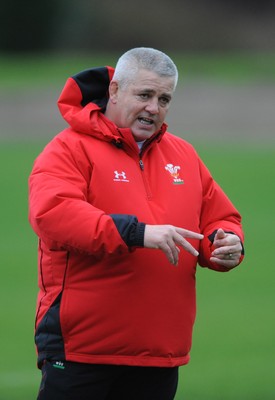 24.11.09 - Wales Rugby Training - Wales head coach Warren Gatland during training. 