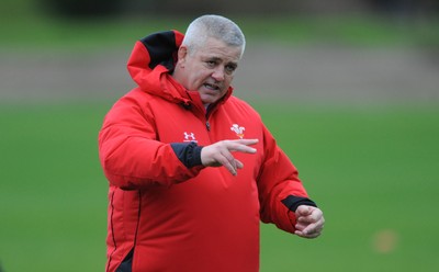 24.11.09 - Wales Rugby Training - Wales head coach Warren Gatland during training. 