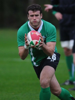 24.11.09 - Wales Rugby Jamie Roberts at a training session ahead of his sides match against Australia on Saturday 