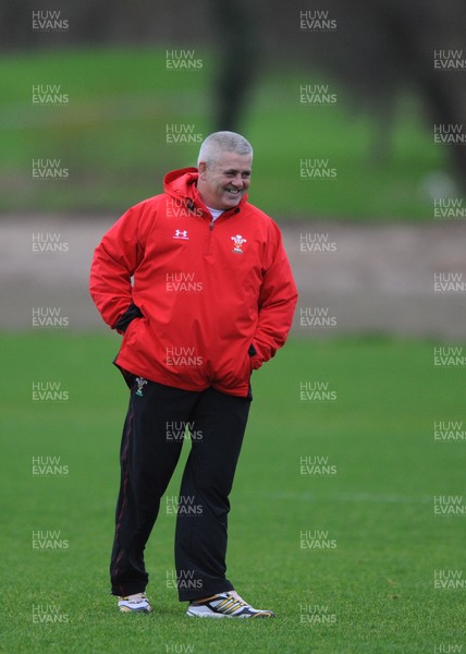 24.11.09 - Wales Rugby Training - Wales head coach Warren Gatland during training. 