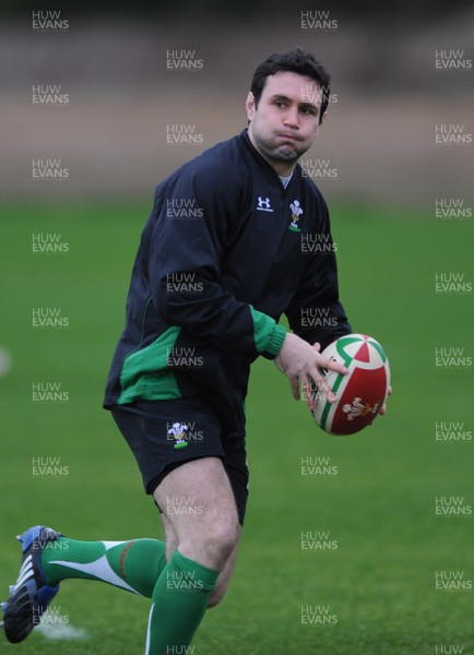 24.11.09 - Wales Rugby Training - Stephen Jones in action during training. 
