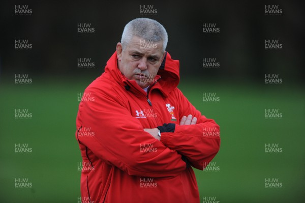 24.11.09 - Wales Rugby Training - Wales head coach Warren Gatland during training. 