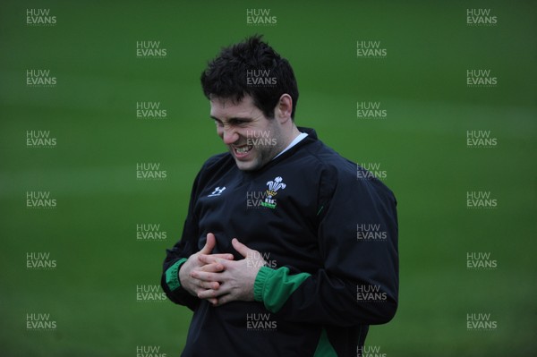 24.11.09 - Wales Rugby Training - Stephen Jones in action during training. 