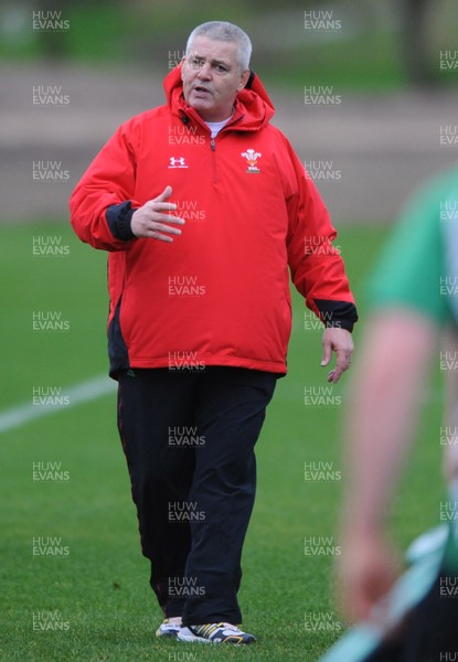 24.11.09 - Wales Rugby Training - Wales head coach Warren Gatland during training. 