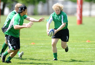 26.05.09 - Wales Rugby Training - Duncan Jones in action during training. 