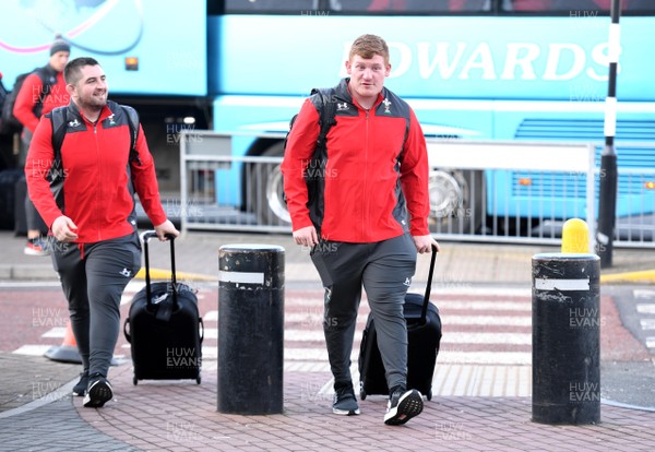 060220 - Wales Rugby Team Travel to Dublin - Rhys Carre at Cardiff Airport