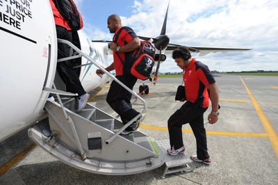 Wales Rugby Team Travel to New Plymouth 240911