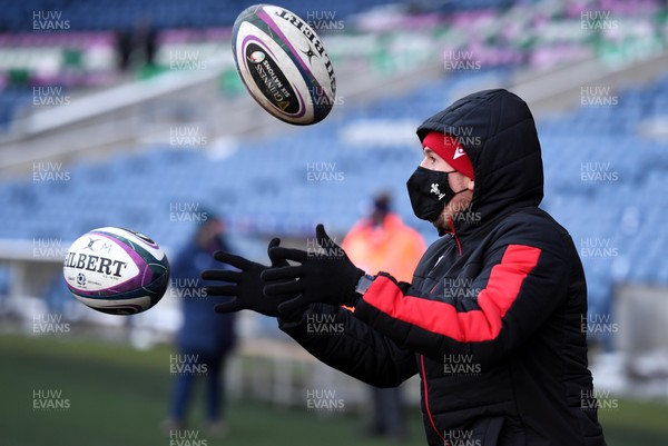 120221 - Wales Rugby Visit Murrayfield Stadium - Justin Tipuric during a visit to Murrayfield Stadium, Edinburgh