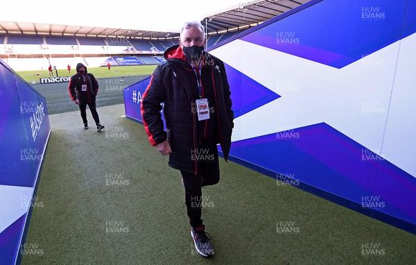 120221 - Wales Rugby Visit Murrayfield Stadium - Wayne Pivac during a visit to Murrayfield Stadium, Edinburgh