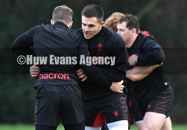 010222 - Wales Rugby Training - Ellis Jenkins during training