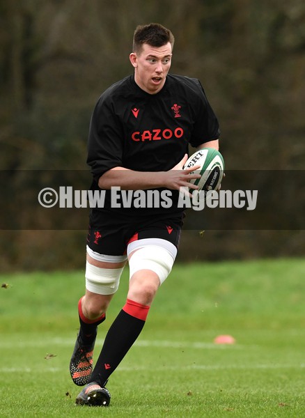010222 - Wales Rugby Training - Adam Beard during training