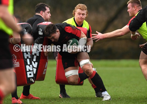 010222 - Wales Rugby Training - Taine Basham during training