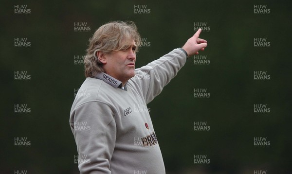 010206  Wales rugby training,Cardiff Scott Johnson during training with the Wales squad today  