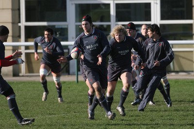 01.02.08  Wales rugby training at St Paul's School,Mortlake. Wales captain Ryan Jones during training today(FRI) 