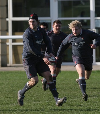 01.02.08  Wales rugby training at St Paul's School,Mortlake. Wales captain Ryan Jones during training today(FRI) 