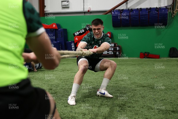 010324 - Wales Rugby Training in the National Centre of Excellence (NCE) - Joe Roberts during training