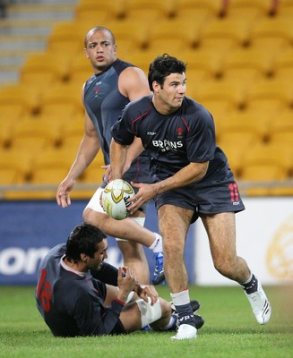 01.06.07  Wales rugby tour to Australia Mike Phillips trains at the Suncorp Stadium in Brisbane. 