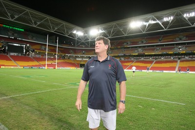 01.06.07  Wales rugby tour to Australia Wales coach Gareth Jenkins at the Suncorp Stadium in Brisbane. 