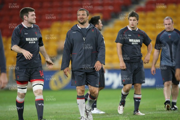 01.06.07  Wales rugby tour to Australia Chris Horsman smiles at training at the Suncorp Stadium in Brisbane. 