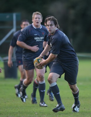 01.06.08 Wales rugby in S.Africa... Ryan Jones passes  during training at Westerford High School in Cape Town.   