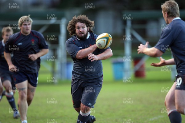 01.06.08 Wales rugby in S.Africa... Adam Jones  during training at Westerford High School in Cape Town.   