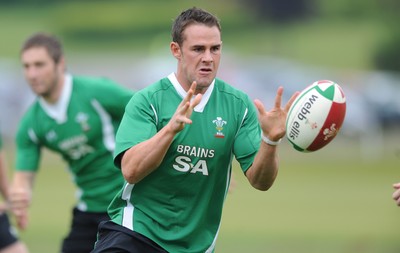 01.06.10 - Wales Rugby Training - Lee Byrne in action during training. 