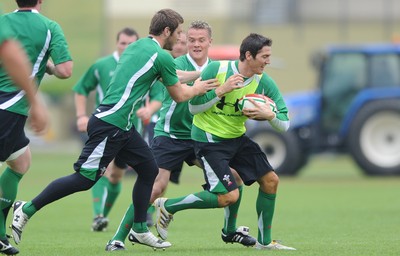 01.06.10 - Wales Rugby Training - James Hook in action during training. 