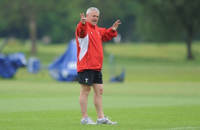 01.06.10 - Wales Rugby Training - Head coach Warren Gatland during training. 