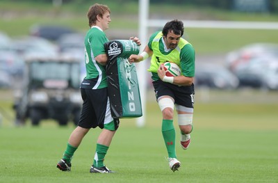 01.06.10 - Wales Rugby Training - Jonathan Thomas in action during training. 