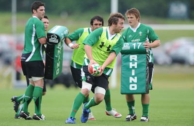 01.06.10 - Wales Rugby Training - Ryan Jones in action during training. 