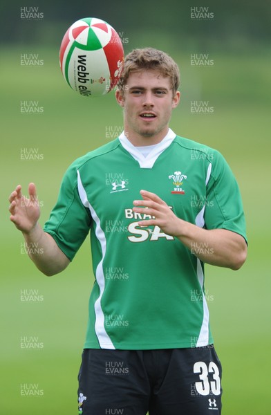 01.06.10 - Wales Rugby Training - Leigh Halfpenny in action during training. 