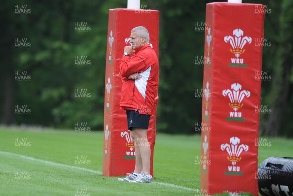 01.06.10 - Wales Rugby Training - Head coach Warren Gatland during training. 