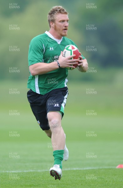 01.06.10 - Wales Rugby Training - Andy Powell in action during training. 