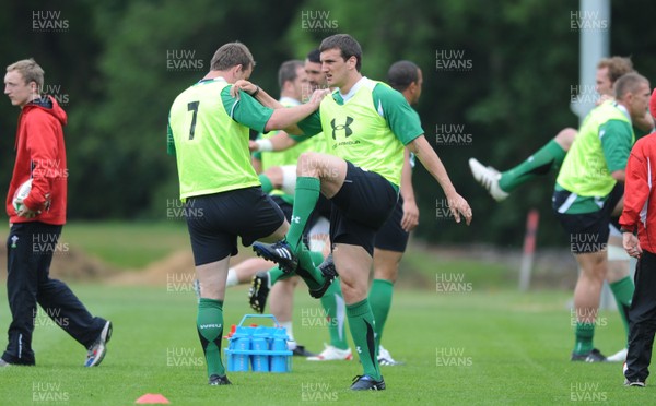 01.06.10 - Wales Rugby Training - Sam Warburton in action during training. 