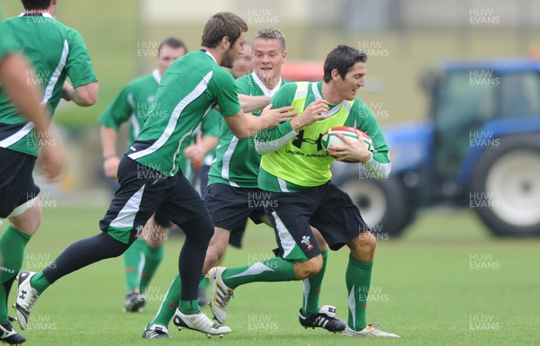 01.06.10 - Wales Rugby Training - James Hook in action during training. 