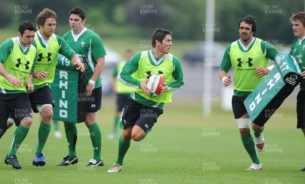 01.06.10 - Wales Rugby Training - James Hook in action during training. 