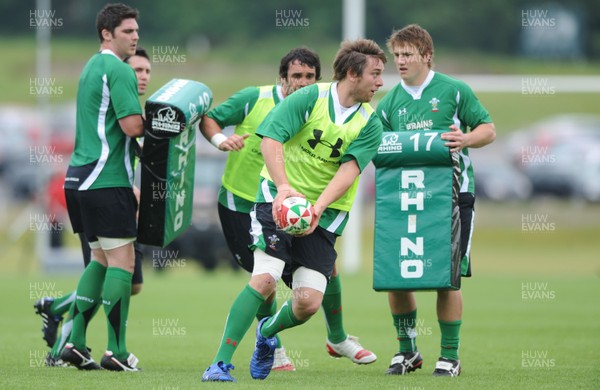 01.06.10 - Wales Rugby Training - Ryan Jones in action during training. 
