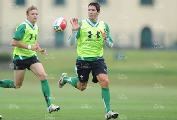 01.06.10 - Wales Rugby Training - James Hook in action during training. 