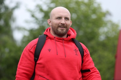 010626 - Wales Rugby Training on the first day of camp at the start of the Nations Championship - Dillon Lewis arrives at training