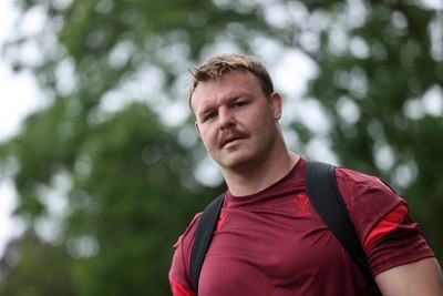 010626 - Wales Rugby Training on the first day of camp at the start of the Nations Championship - Dewi Lake arrives at training