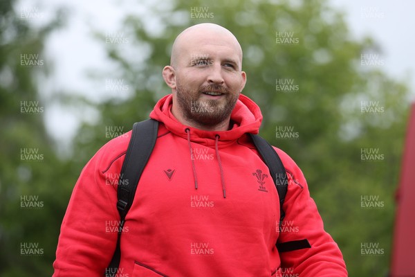 010626 - Wales Rugby Training on the first day of camp at the start of the Nations Championship - Dillon Lewis arrives at training