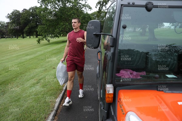 010626 - Wales Rugby Training on the first day of camp at the start of the Nations Championship - Joe Hawkins arrives at training