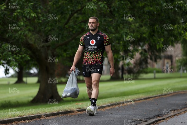 010626 - Wales Rugby Training on the first day of camp at the start of the Nations Championship - Harrison Keddie arrives at training