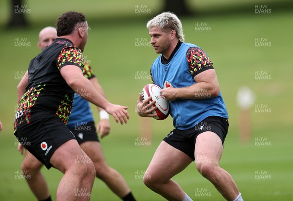 010626 - Wales Rugby Training on the first day of camp at the start of the Nations Championship - Aaron Wainwright during training