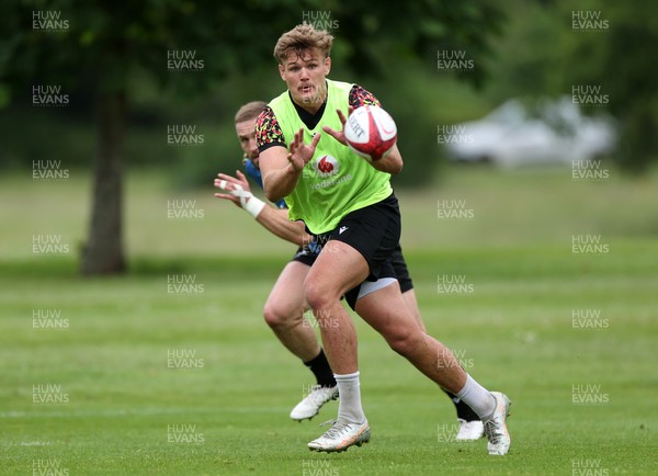 010626 - Wales Rugby Training on the first day of camp at the start of the Nations Championship - Taine Plumtree during training
