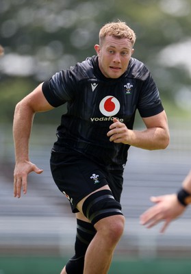 010725 - Wales Rugby Training on Tuesday in Kitakyushu in the week leading up to their first test against Japan - Ben Carter during training