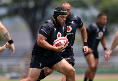 010725 - Wales Rugby Training on Tuesday in Kitakyushu in the week leading up to their first test against Japan - Nicky Smith during training